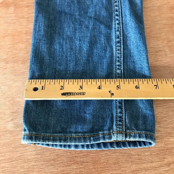 Pilcro and the Letterpress Slim Boyfriend Jeans Women 27 Blue Mid Rise Stretch - Picture 8 of 15